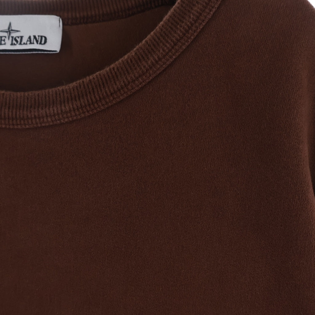 STONE ISLAND(ストーンアイランド) 23AW Logo Patch Sweatshirt ロゴパッチスウェットシャツ トレーナー ブラウン 791562420