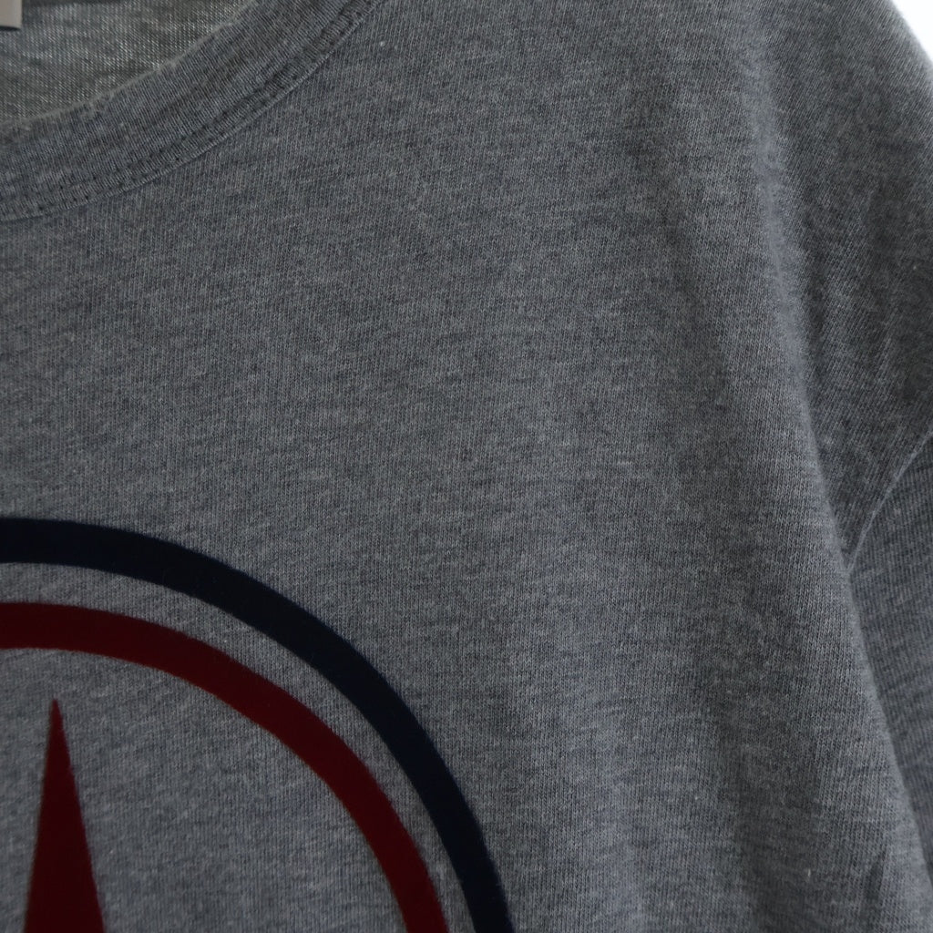 MONCLER(モンクレール) 20SS MAGLIA ロゴデザイン クルーネック カットソー 半袖Tシャツ グレー F20918C74810