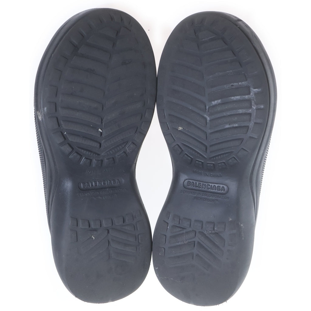BALENCIAGA(バレンシアガ) ×CROCS SANDAL クロックス ロゴデザイン プラットフォーム サンダル ブラック 720857