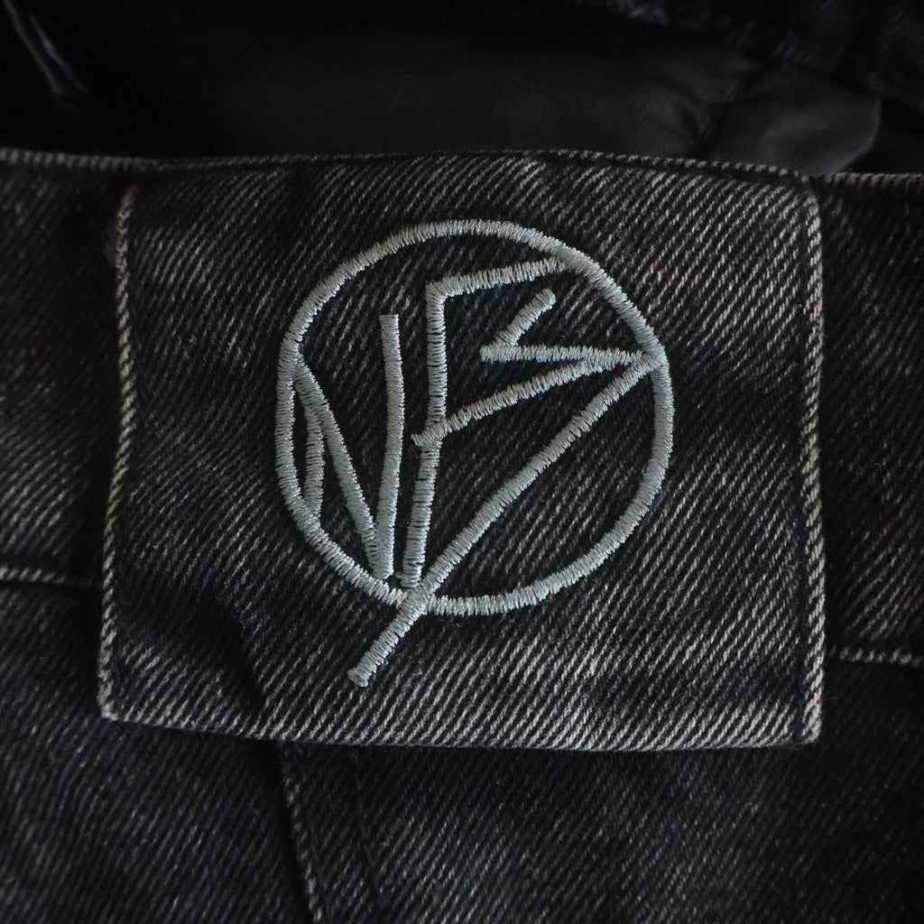 NO/FAITH STUDIOS(ノーフェイスストゥディオス) CARGO DENIM PANTS マルチポケット ジップアップ カーゴデニムパンツ ブラック