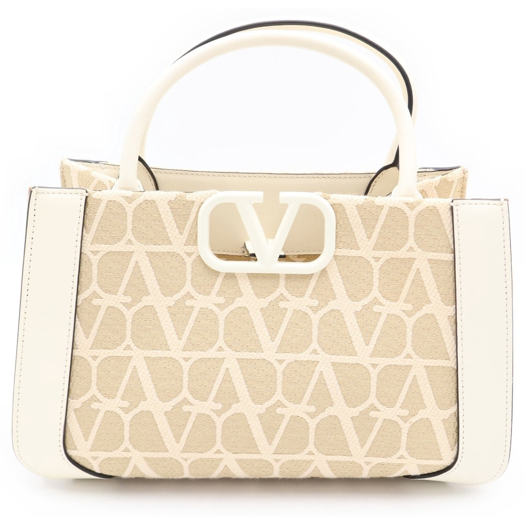 VALENTINO(ヴァレンティノ) Garavani ガラヴァーニ キャンバスレザーバッグ ホワイト 4W2B0M55AFR レディース