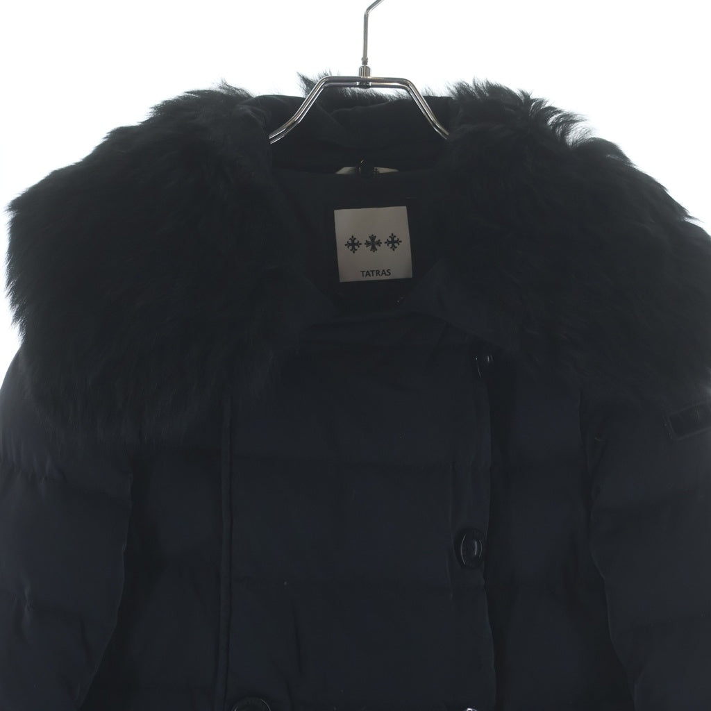 TATRAS(タトラス) 14AW MONTECCHIA モンテッキア ファー付き ロングダウンコート ブラック LTA14A4314 レディース