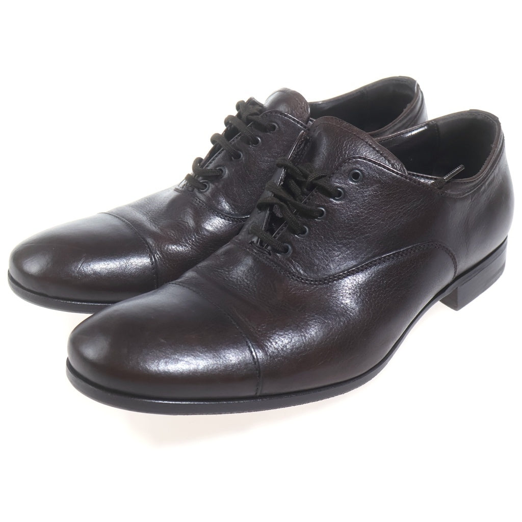 PRADA(プラダ) レザー ドレスシューズ レースアップシューズ ブラウン 2E2720