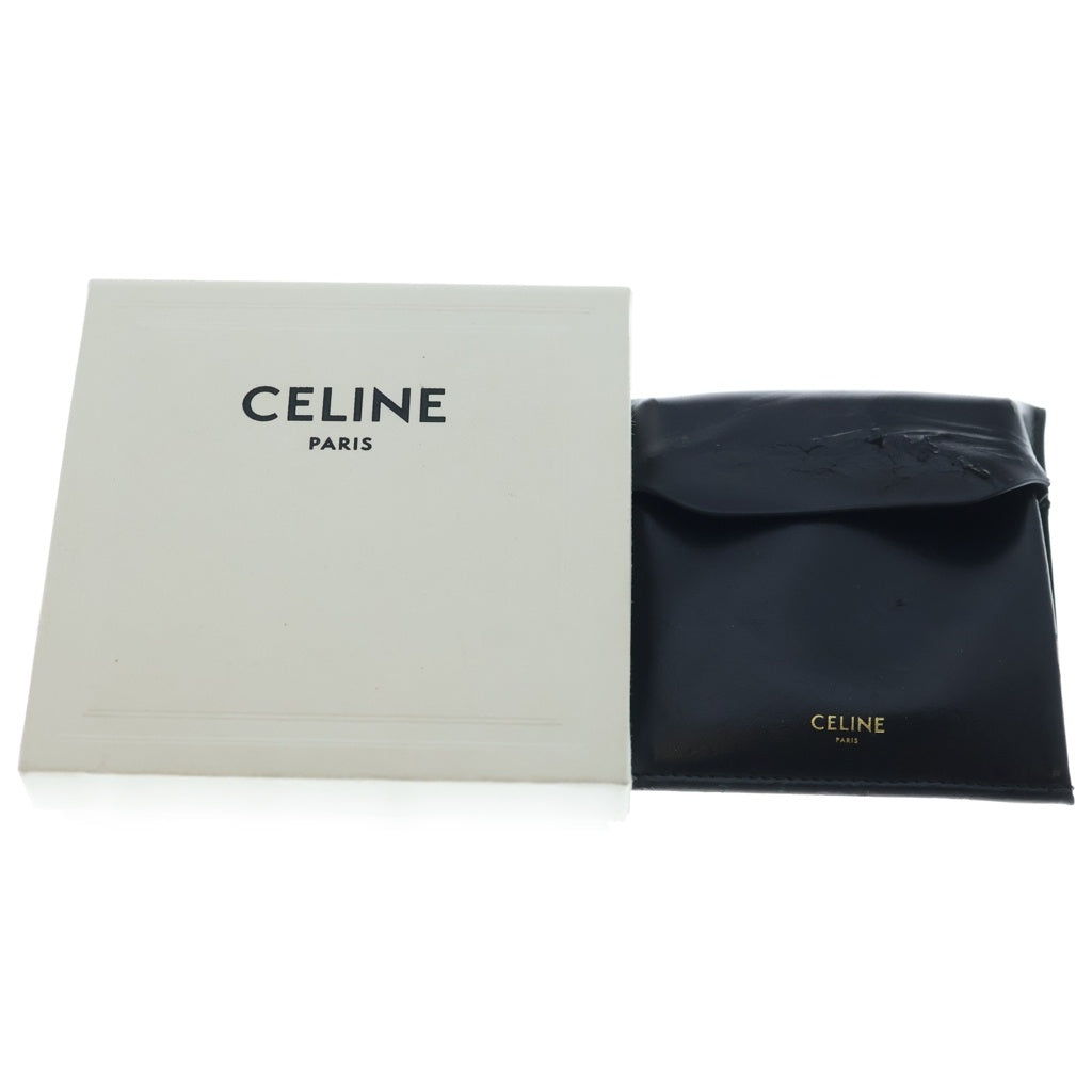 CELINE(セリーヌ) Edwige Crystal Hoop Earrings エドウィジュ クリスタル フープピアス シルバー レディース