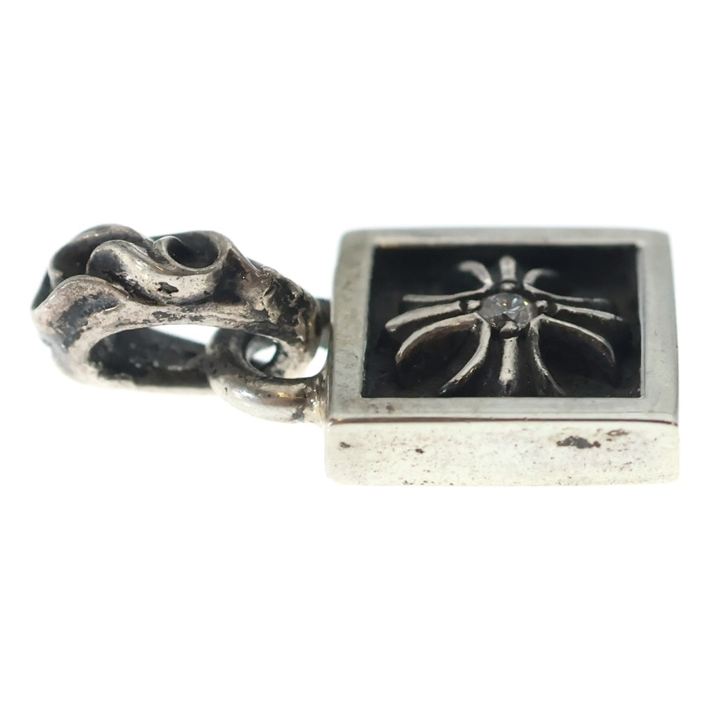 CHROME HEARTS(クロムハーツ) FRAMED CH PLUS 1DIA フレームドCHプラス 1ダイヤ ペンダントトップ シルバー