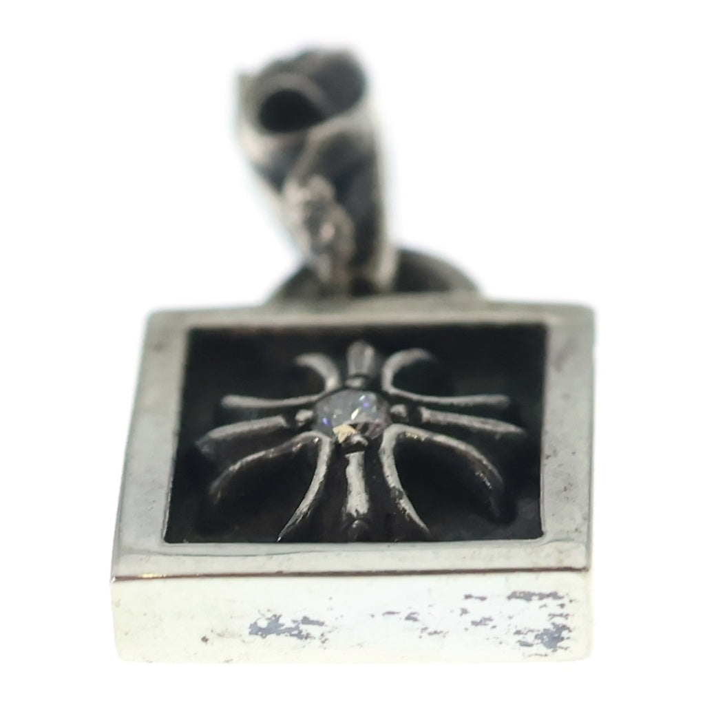 CHROME HEARTS(クロムハーツ) FRAMED CH PLUS 1DIA フレームドCHプラス 1ダイヤ ペンダントトップ シルバー