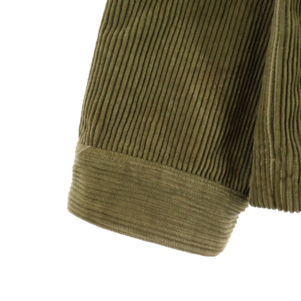 STONE ISLAND(ストーンアイランド) 24AW ロゴパッチ ジップアップ コーデュロイジャケット ブラウン 811511604
