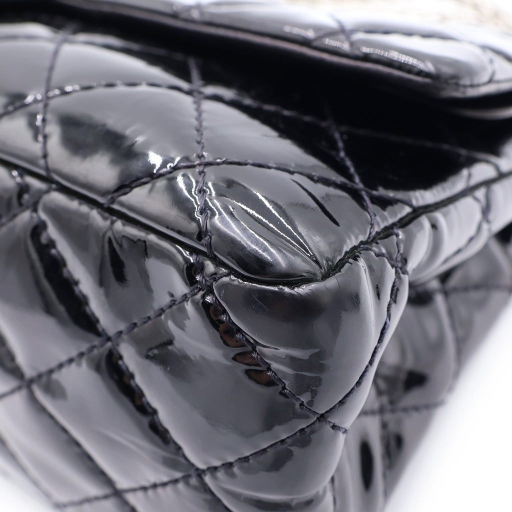 CHANEL(シャネル) マトラッセ 2.55 パテントレザー ショルダーバック ブラック レディース