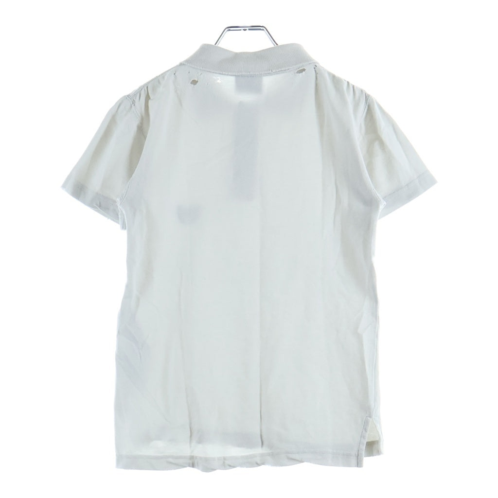BALENCIAGA(バレンシアガ) Short Sleeve Fitted Polo ショートスリーブフィッテッドポロ ロゴエンブロイダリー 半袖ポロシャツ グレー 833244 TSVC7