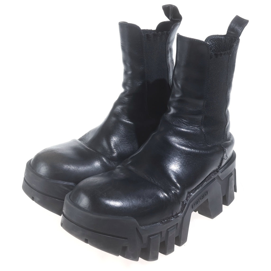 BALENCIAGA(バレンシアガ) BULLDOZER BOOTS 693963 ブルドーザー チェルシーブーツ レザーシューズ ブラック