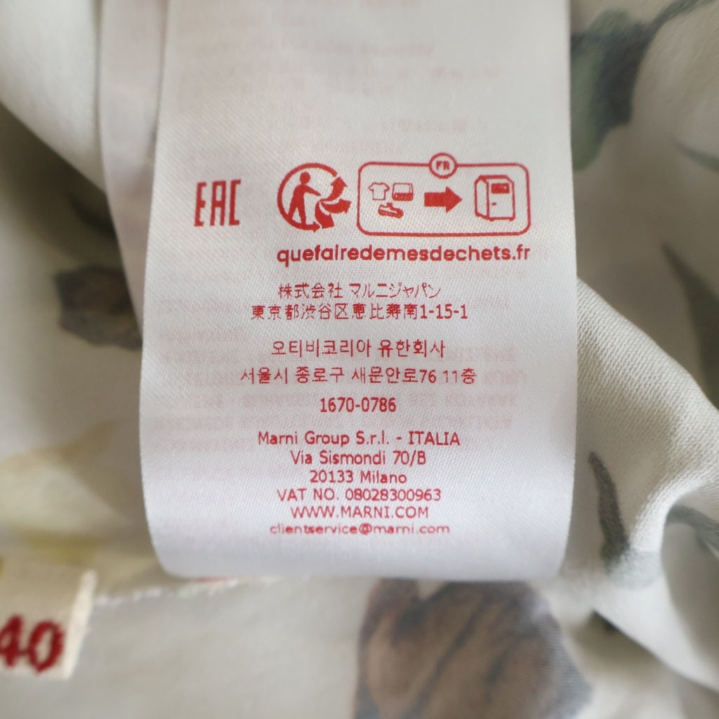 MARNI(マルニ) 25AW 花柄モチーフ ワンピース ドレス ホワイト レディース ABMA1440A1 ABMA1440A1