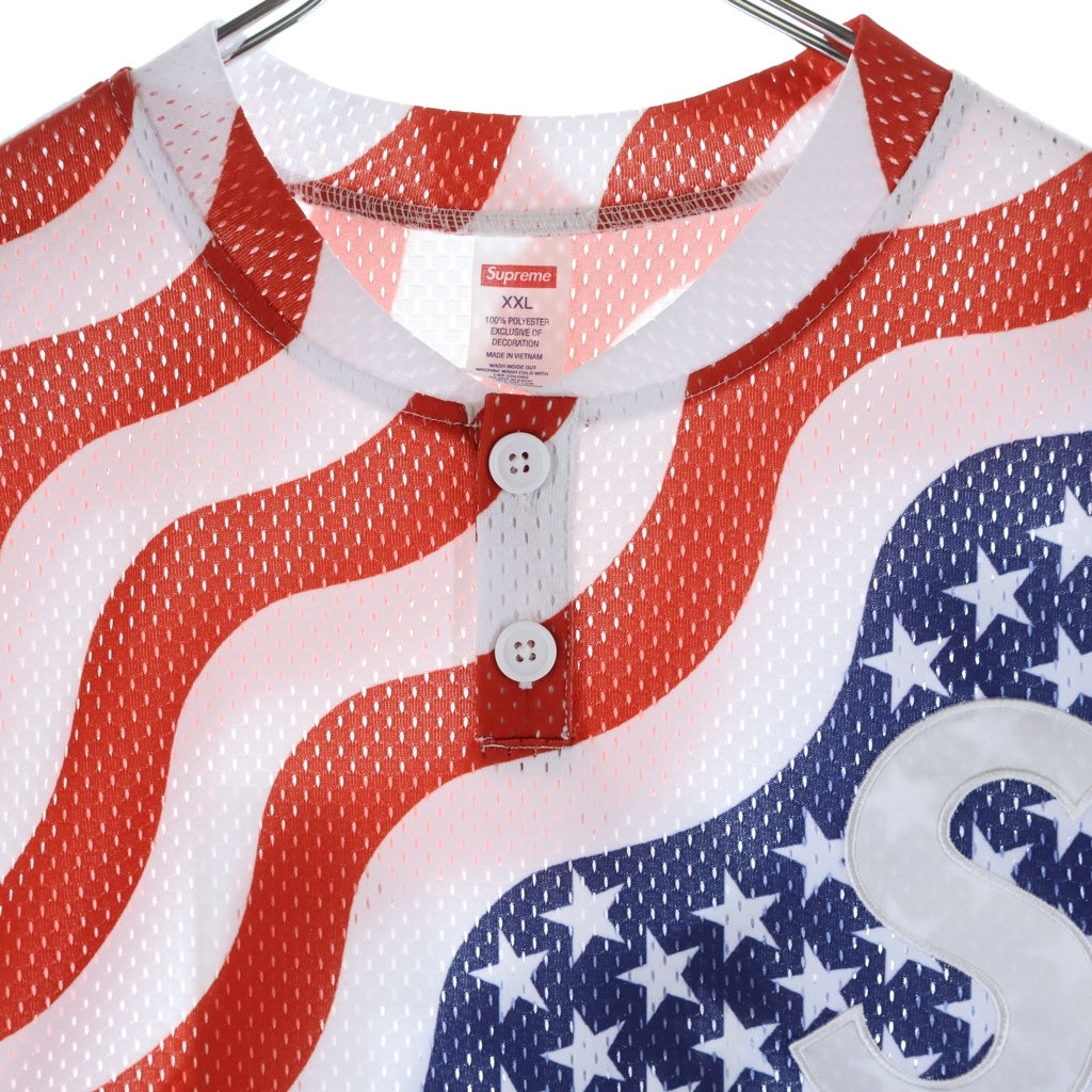 SUPREME(シュプリーム) 26SS Shop S Logo Baseball Henley ヘンリーネック半袖Tシャツ カットソー マルチ -