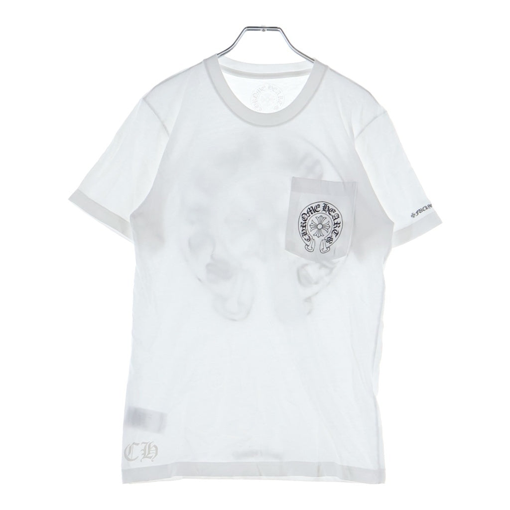 CHROME HEARTS(クロムハーツ) HORSESHOE S/S TEE ホースシュープリント クルーネック半袖Tシャツカットソー ホワイト
