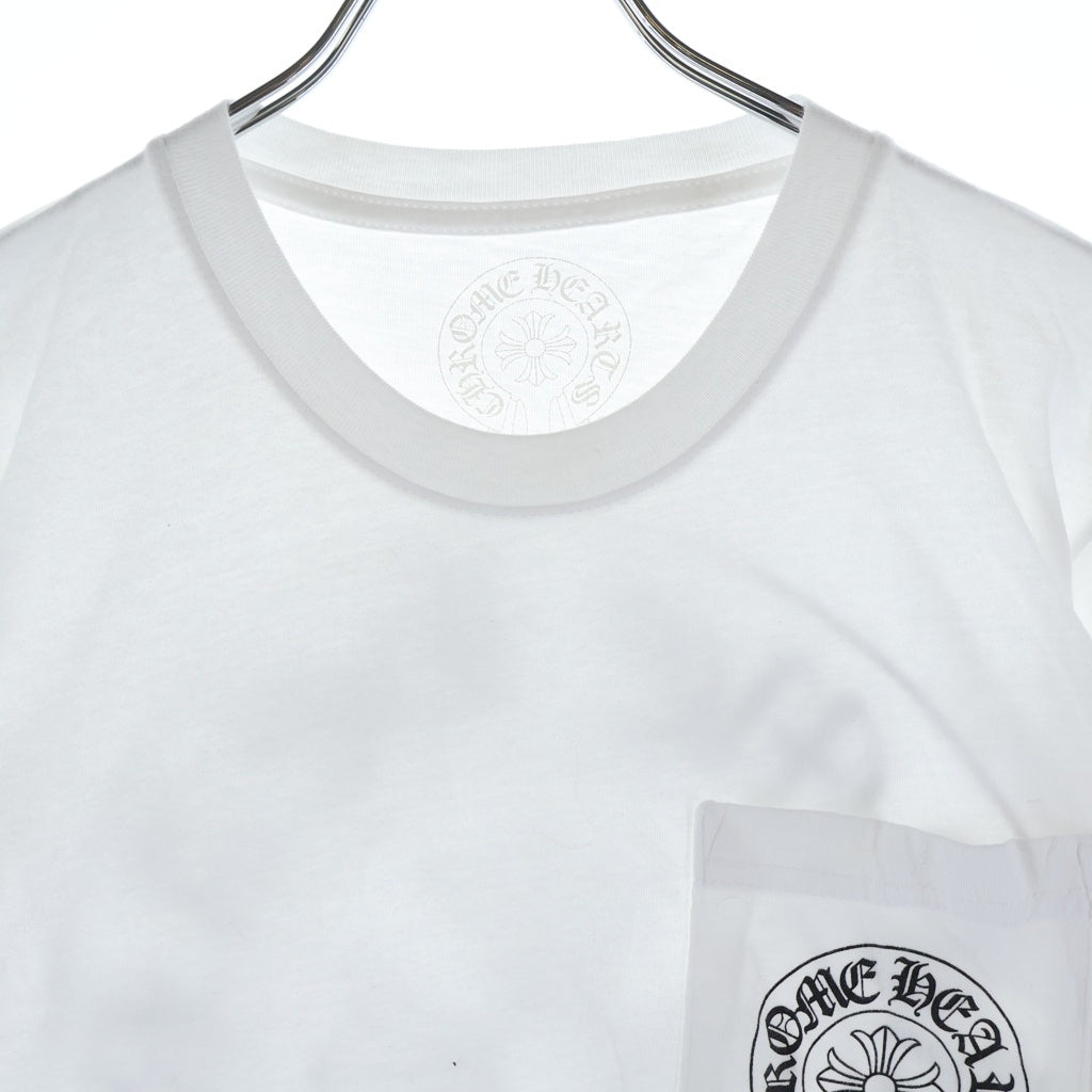 CHROME HEARTS(クロムハーツ) HORSESHOE S/S TEE ホースシュープリント クルーネック半袖Tシャツカットソー ホワイト
