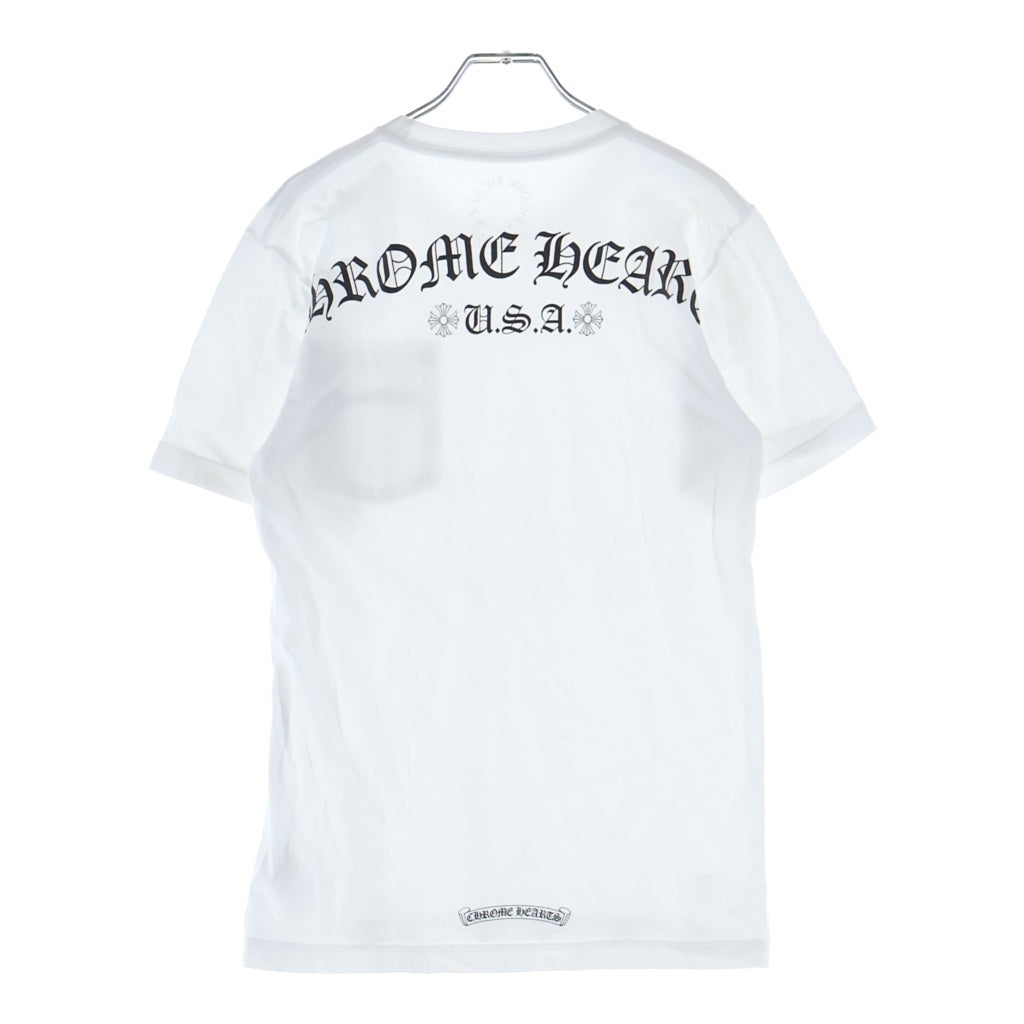 CHROME HEARTS(クロムハーツ) CH S/S ロゴデザイン クルーネック カットソー 半袖Tシャツ ホワイト
