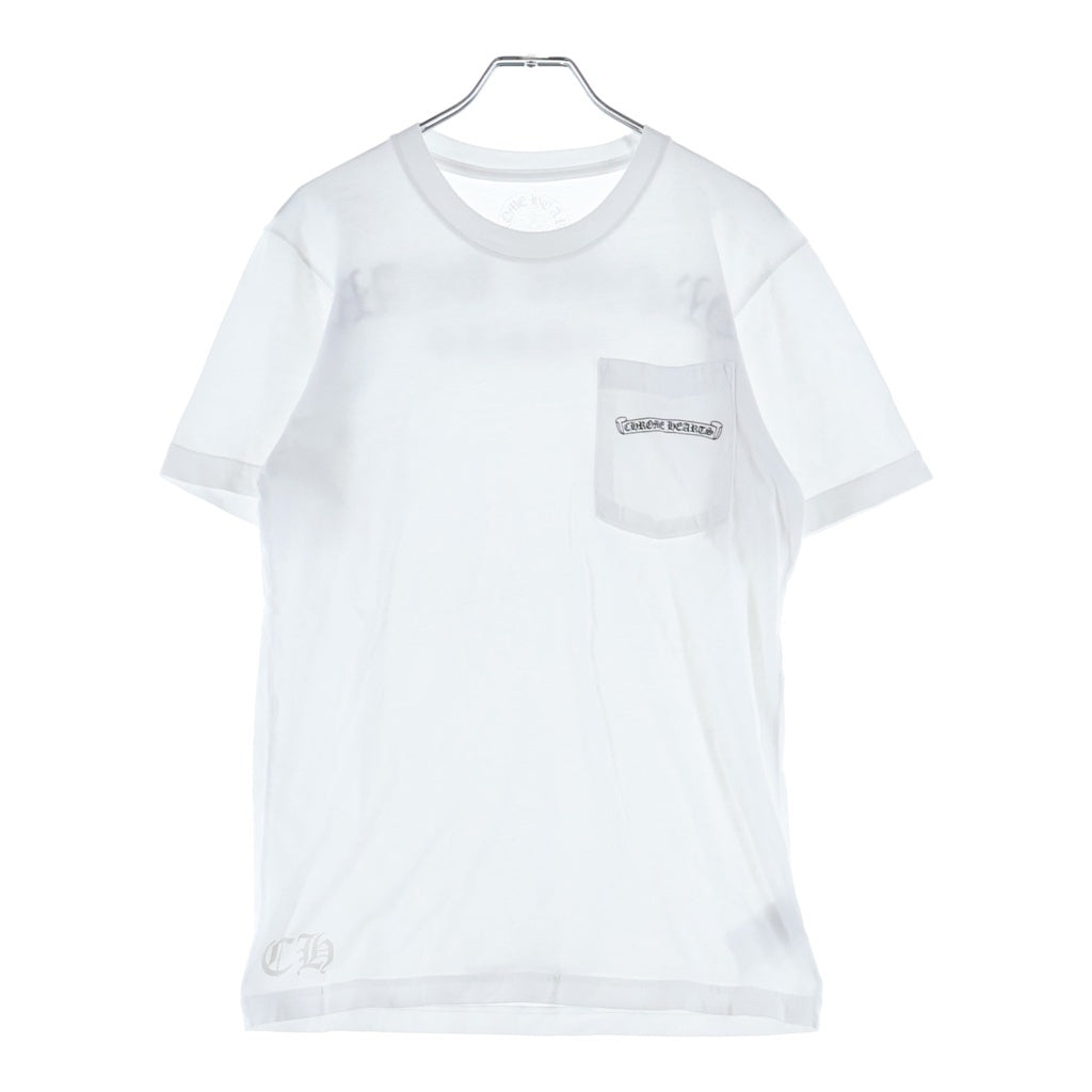 CHROME HEARTS(クロムハーツ) CH S/S ロゴデザイン クルーネック カットソー 半袖Tシャツ ホワイト