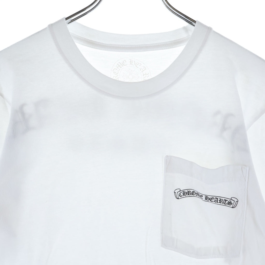 CHROME HEARTS(クロムハーツ) CH S/S ロゴデザイン クルーネック カットソー 半袖Tシャツ ホワイト