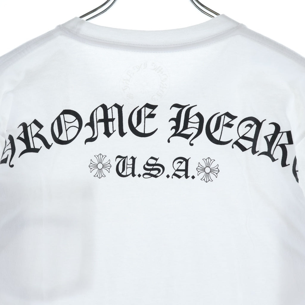 CHROME HEARTS(クロムハーツ) CH S/S ロゴデザイン クルーネック カットソー 半袖Tシャツ ホワイト