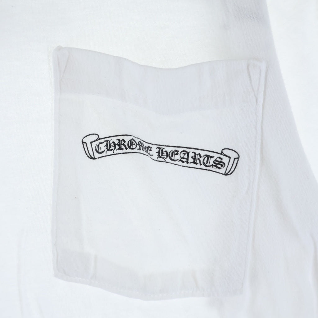 CHROME HEARTS(クロムハーツ) CH S/S ロゴデザイン クルーネック カットソー 半袖Tシャツ ホワイト