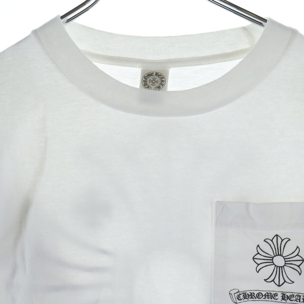 CHROME HEARTS(クロムハーツ) TOKYO HORSESHOE L/S TEE トーキョー ホースシュー ロゴデザイン クルーネック カットソー 長袖Tシャツ ホワイト