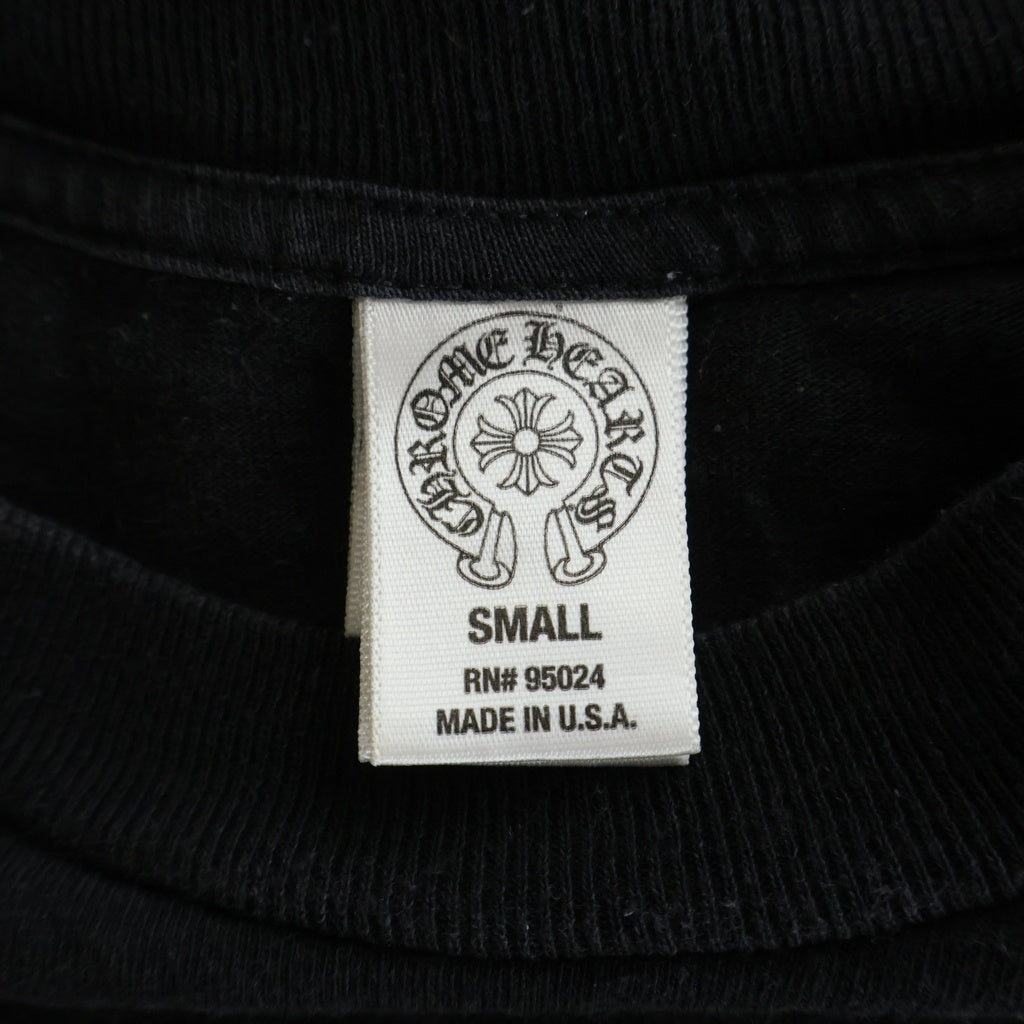 CHROME HEARTS(クロムハーツ) American Flag Dagger Tee アメリカンフラッグダガー クルーネック カットソー 長袖Tシャツ ブラック