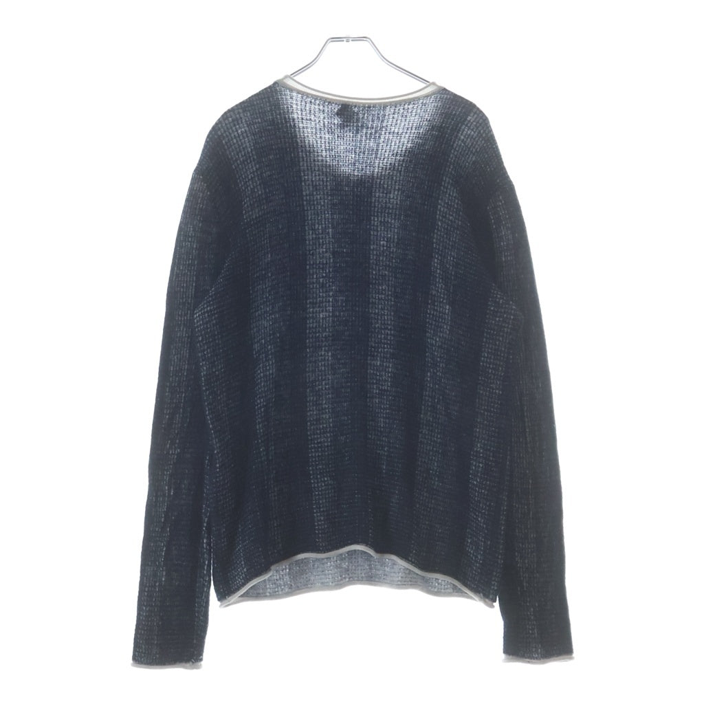 GIORGIO ARMANI(ジョルジオアルマーニ) Wool Cashmere Knit Sweater ウールカシミヤニット セーター ブルー 6KSM44 SM42Z 6KSM44 SM42Z