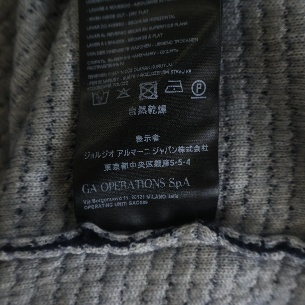 GIORGIO ARMANI(ジョルジオアルマーニ) Wool Cashmere Knit Sweater ウールカシミヤニット セーター ブルー 6KSM44 SM42Z 6KSM44 SM42Z