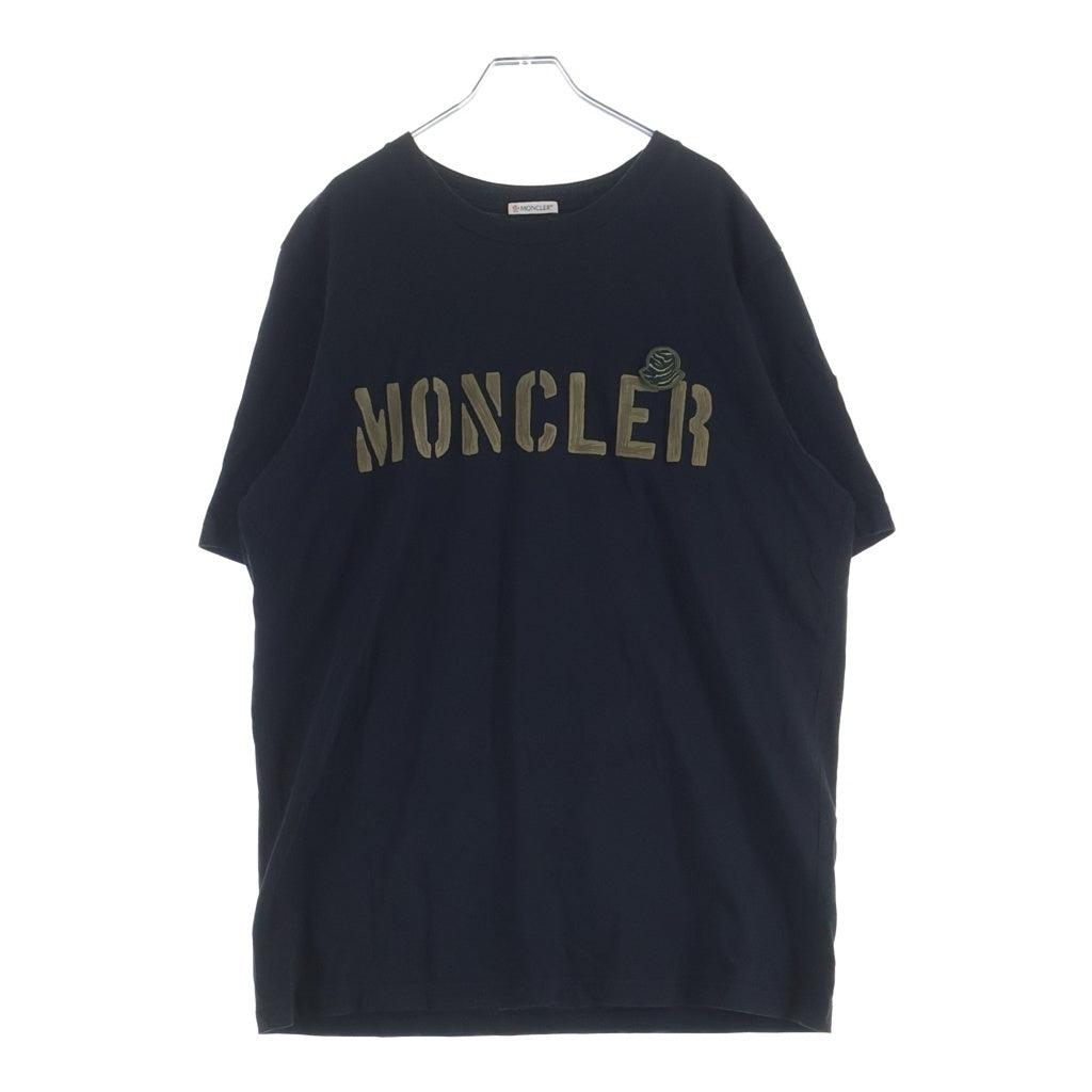 MONCLER(モンクレール) フロントロゴ 半袖Tシャツ カットソー ブラック I10918C00029 I10918C00029
