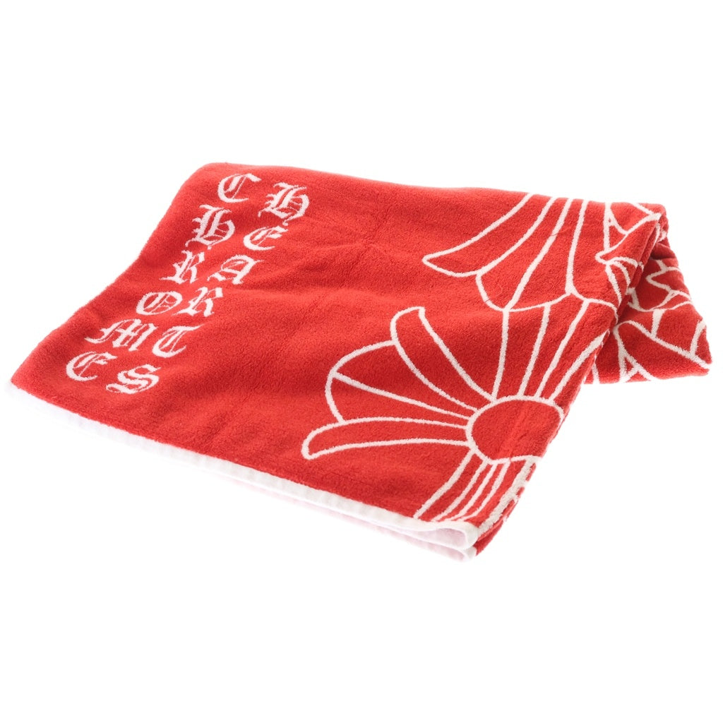 CHROME HEARTS(クロムハーツ) Beach Towel CEMETERY セメタリークロス総柄 ビーチタオル レッド