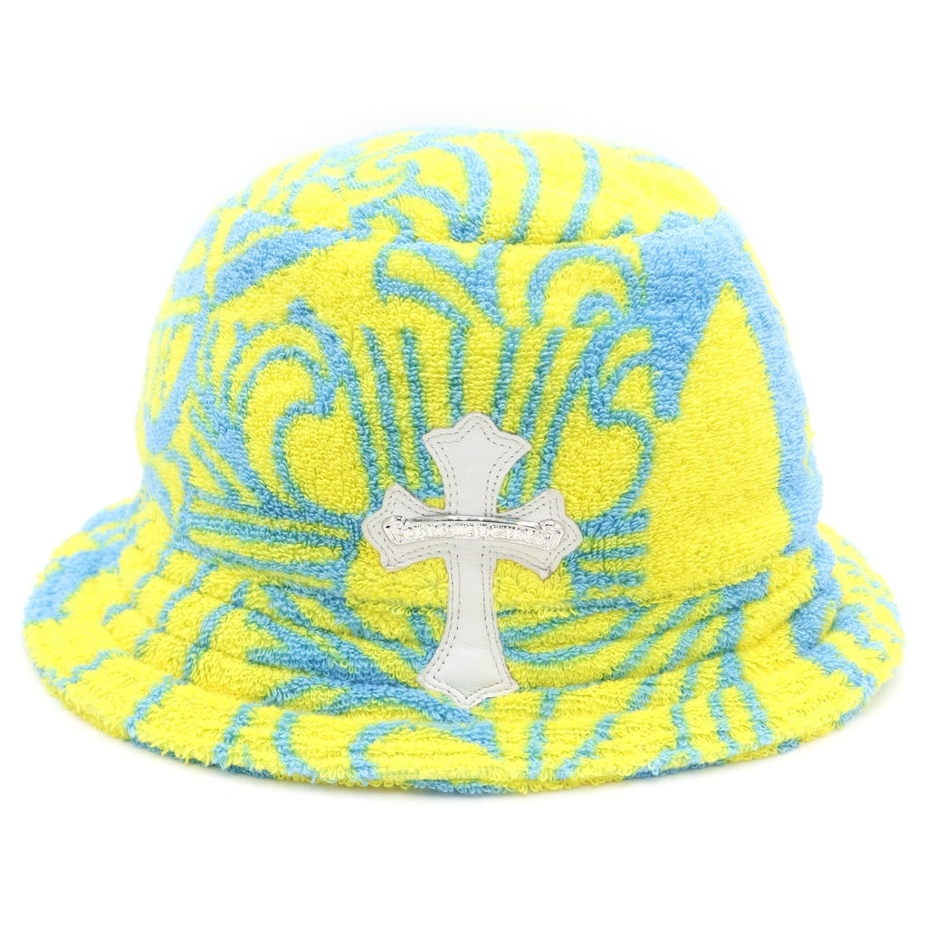 CHROME HEARTS(クロムハーツ) HAT U CHUM FBRC クロスパッチ付き パイル総柄 バケットハット マルチ