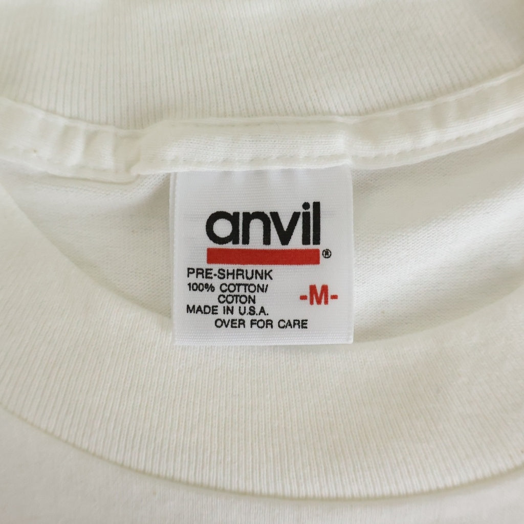 CHROME HEARTS(クロムハーツ) OLD CH T-SHIRT スクロールラベルプリント クルーネック ポケット anvil タグ 半袖Tシャツカットソー ホワイト