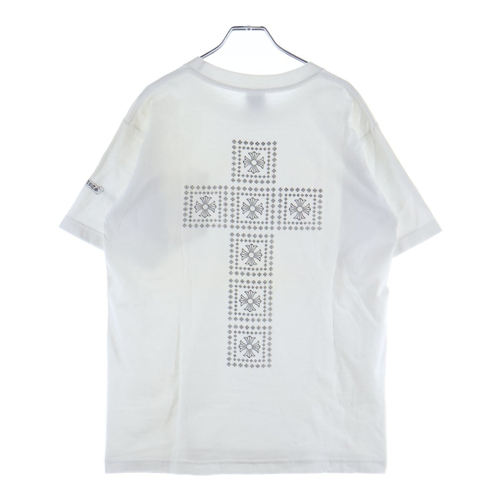 CHROME HEARTS(クロムハーツ) OLD CH T-SHIRT スクロールラベルプリント クルーネック ポケット anvil タグ 半袖Tシャツカットソー ホワイト