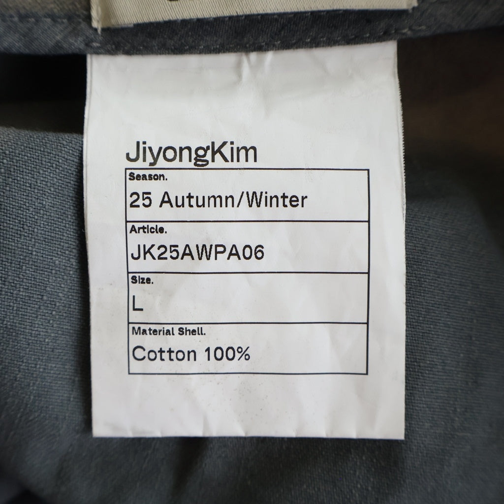 JIYONGKIM(ジヨンキム) 25AW DOUBLE FRONT TROUSERS ダブルフロントトラウザーズ ボトムス ブラウン JK25AWPA06