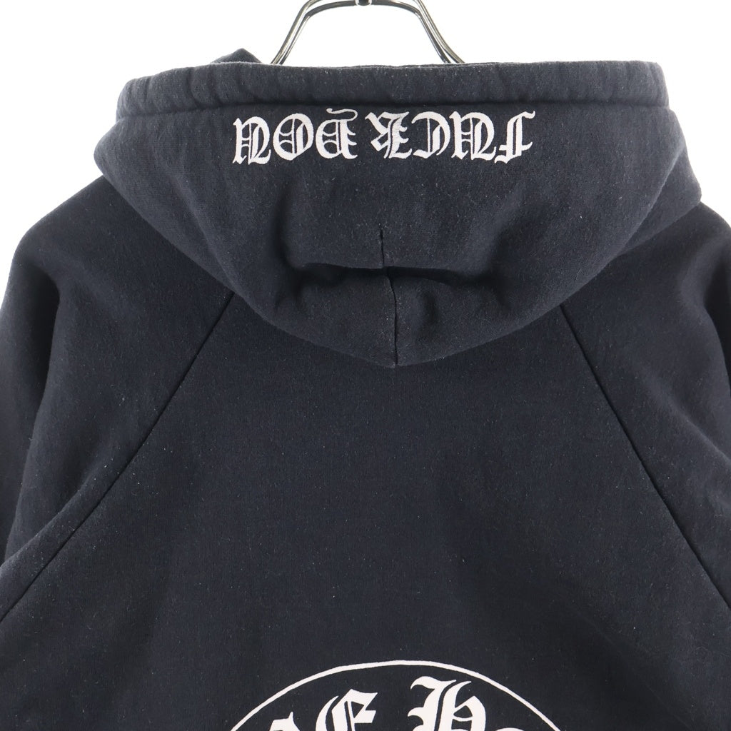 CHROME HEARTS(クロムハーツ) OLD SWTSHRT HORSESHOE ZIP HOODIE オールド 裏地サーマル ホースシュープリント ダガージップフーディ パーカー ブラック