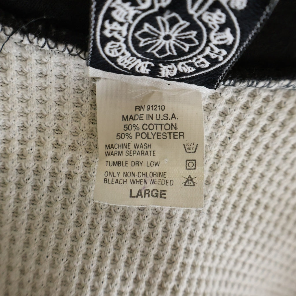 CHROME HEARTS(クロムハーツ) OLD SWTSHRT HORSESHOE ZIP HOODIE オールド 裏地サーマル ホースシュープリント ダガージップフーディ パーカー ブラック