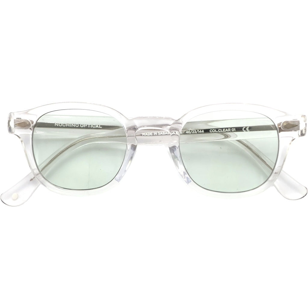 NOCHINO OPTICAL(ノチノオプティカル) オーバルデザイン カラーレンズ サングラス 眼鏡 クリア