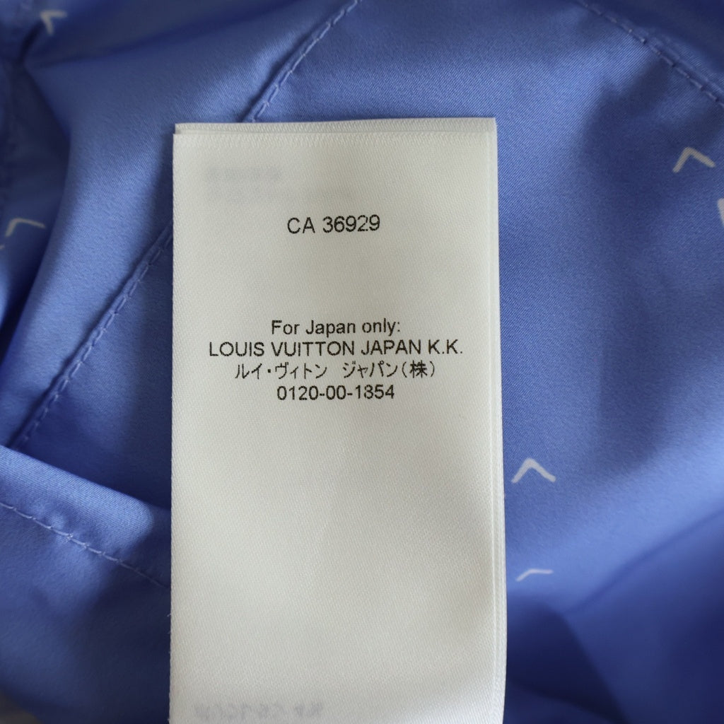 LOUIS VUITTON(ルイヴィトン) 22SS オーセンティック LVグラディエントレター プリントデザイン フーデッド ジップアップ ナイロンジャケット ブルー RM222M ND5 HNB06X