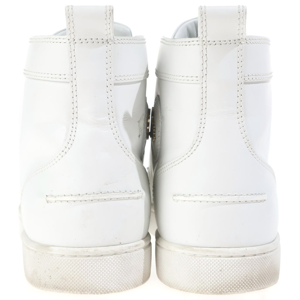 CHRISTIAN LOUBOUTIN(クリスチャンルブタン) スタッズデザイン レザー ハイカットスニーカー ホワイト