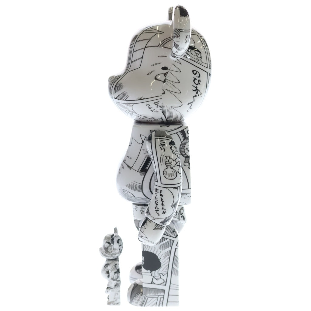 MEDICOM TOY(メディコムトイ) ×DORAEMON BE@RBRICK 100% & 400% ベアブリック ドラえもん コミック フィギュア 人形 ホワイト