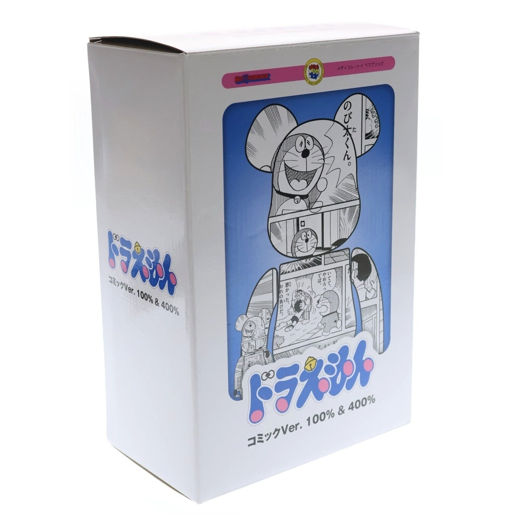 MEDICOM TOY(メディコムトイ) ×DORAEMON BE@RBRICK 100% & 400% ベアブリック ドラえもん コミック フィギュア 人形 ホワイト