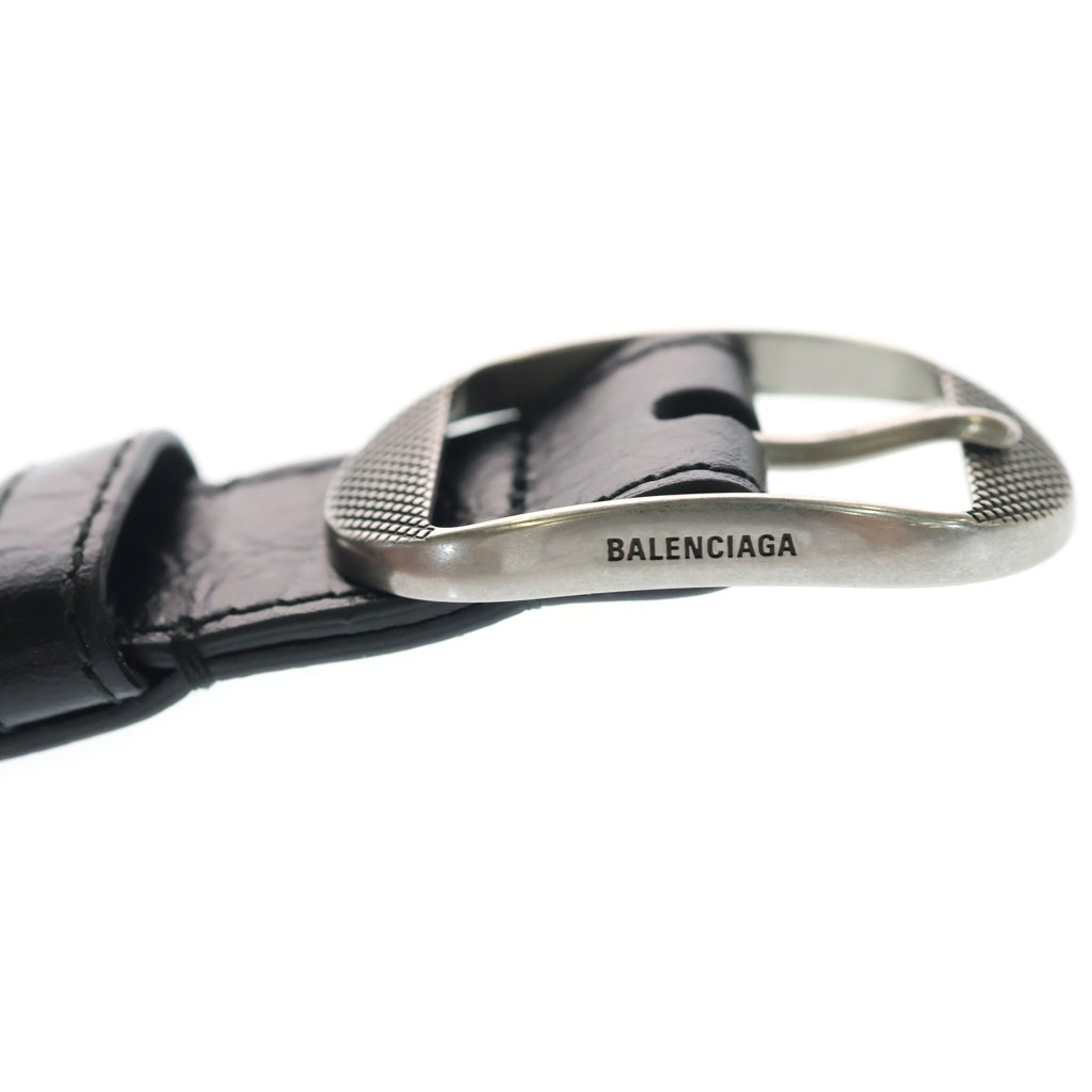 BALENCIAGA(バレンシアガ) LE CAGOLE ルカゴール レザー ベルト ブラック