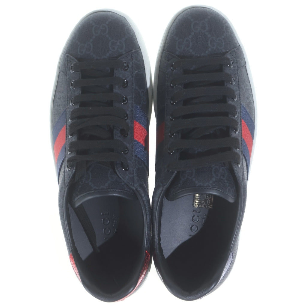 GUCCI(グッチ) GGスプリーム エース ローカットスニーカー ブラック 429445
