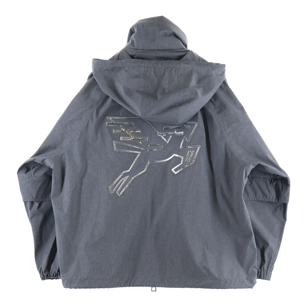 LOUIS VUITTON(ルイヴィトン) 19AW ワッペンデザイン フーデッド ジップアップジャケット グレー RM192 PUO HHB99W