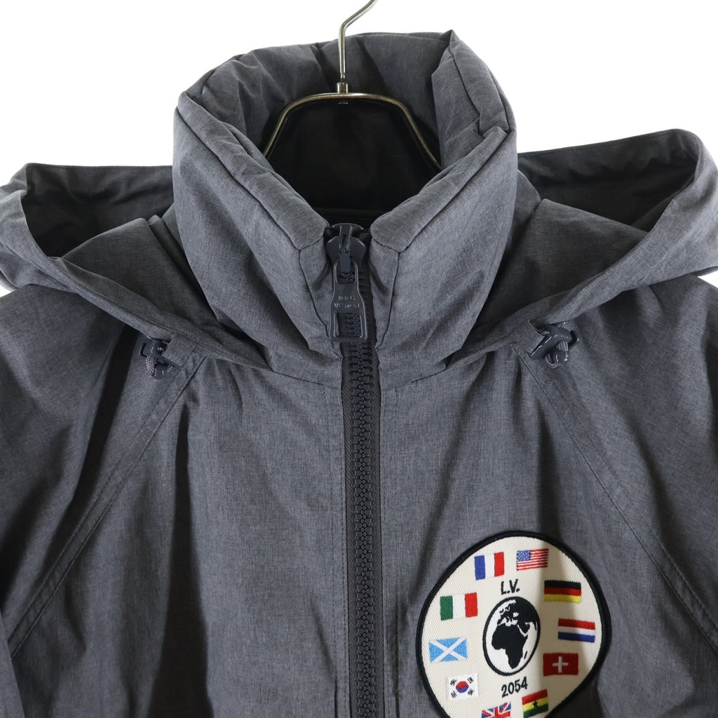 LOUIS VUITTON(ルイヴィトン) 19AW ワッペンデザイン フーデッド ジップアップジャケット グレー RM192 PUO HHB99W