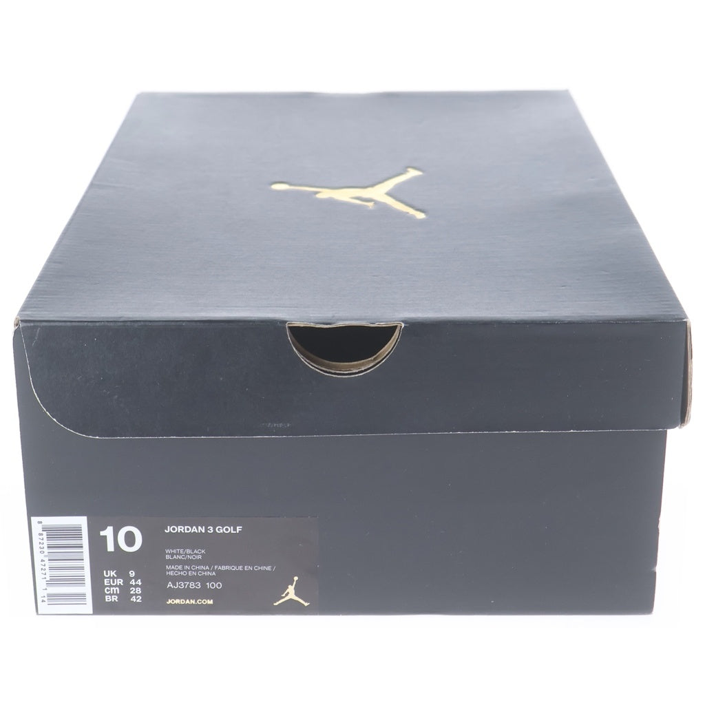 NIKE(ナイキ) Air Jordan 3 Retro Golf エアージョーダン スリー レトロ ゴルフ セメント ハイカットスニーカー ホワイト US10/28cm AJ3783-100