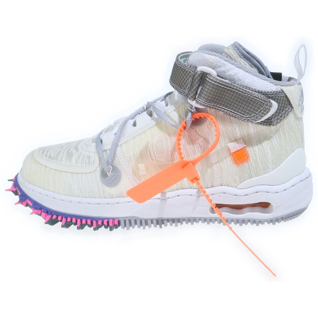 NIKE(ナイキ) ×Off-White Air Force 1 Mid オフホワイト エアフォース1 ミッドカットスニーカー ホワイト US9.5/27.5cm DO6290-100