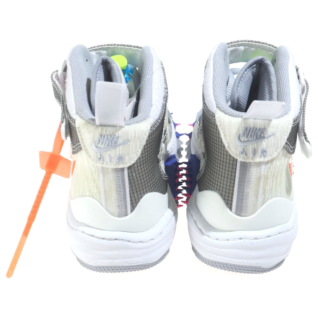 NIKE(ナイキ) ×Off-White Air Force 1 Mid オフホワイト エアフォース1 ミッドカットスニーカー ホワイト US9.5/27.5cm DO6290-100