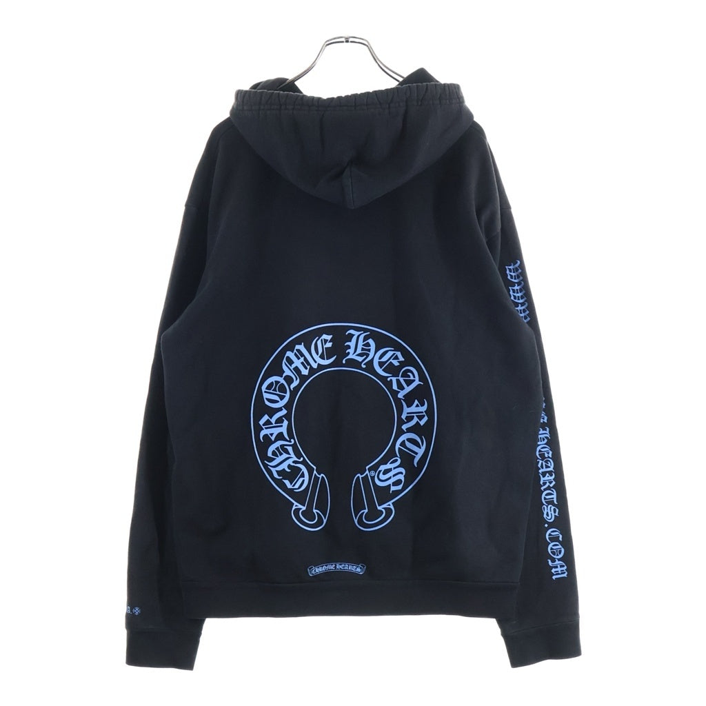 CHROME HEARTS(クロムハーツ) SWTSHRT PLVR オンライン限定 袖ロゴプリント プルオーバーパーカー ブラック