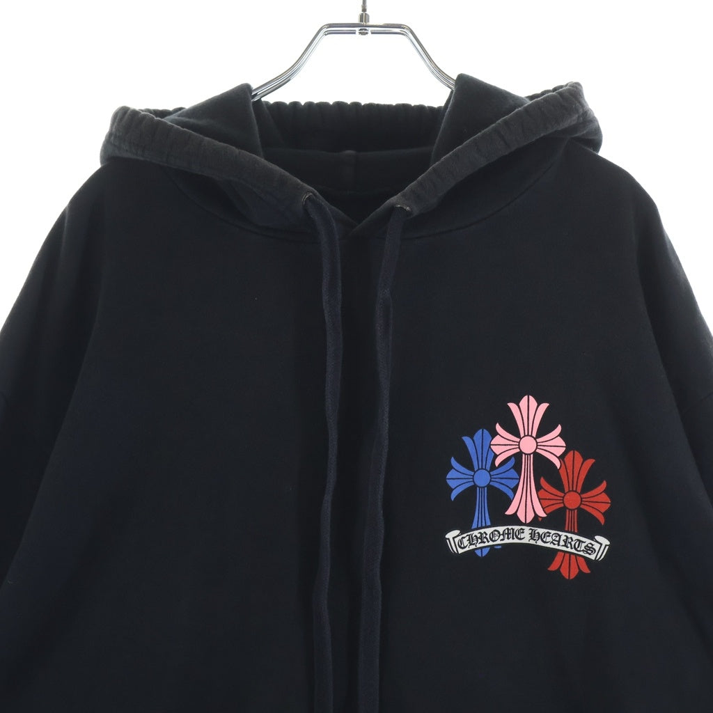 CHROME HEARTS(クロムハーツ) MLTCOL CEM CRS HD PLVR マルチセメタリー プルオーバーパーカー ブラック