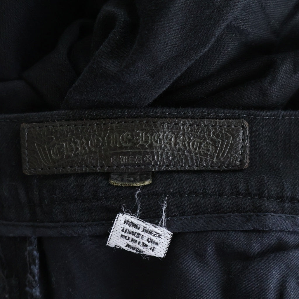 CHROME HEARTS(クロムハーツ) OLD FLEURKNEE DNM PANTS オールド フレアニー デニムパンツ ブラック -